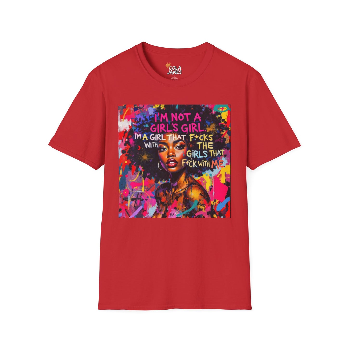 Colorful Empowerment T-Shirt for Bold Women, Inspirational Tee, Fashionable Gift, Self-Expression, Statement Apparel