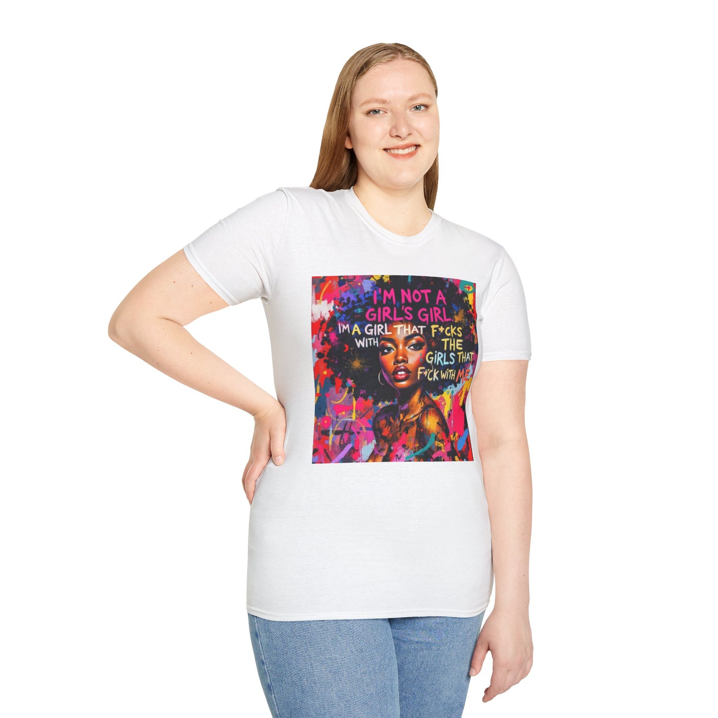 Colorful Empowerment T-Shirt for Bold Women, Inspirational Tee, Fashionable Gift, Self-Expression, Statement Apparel