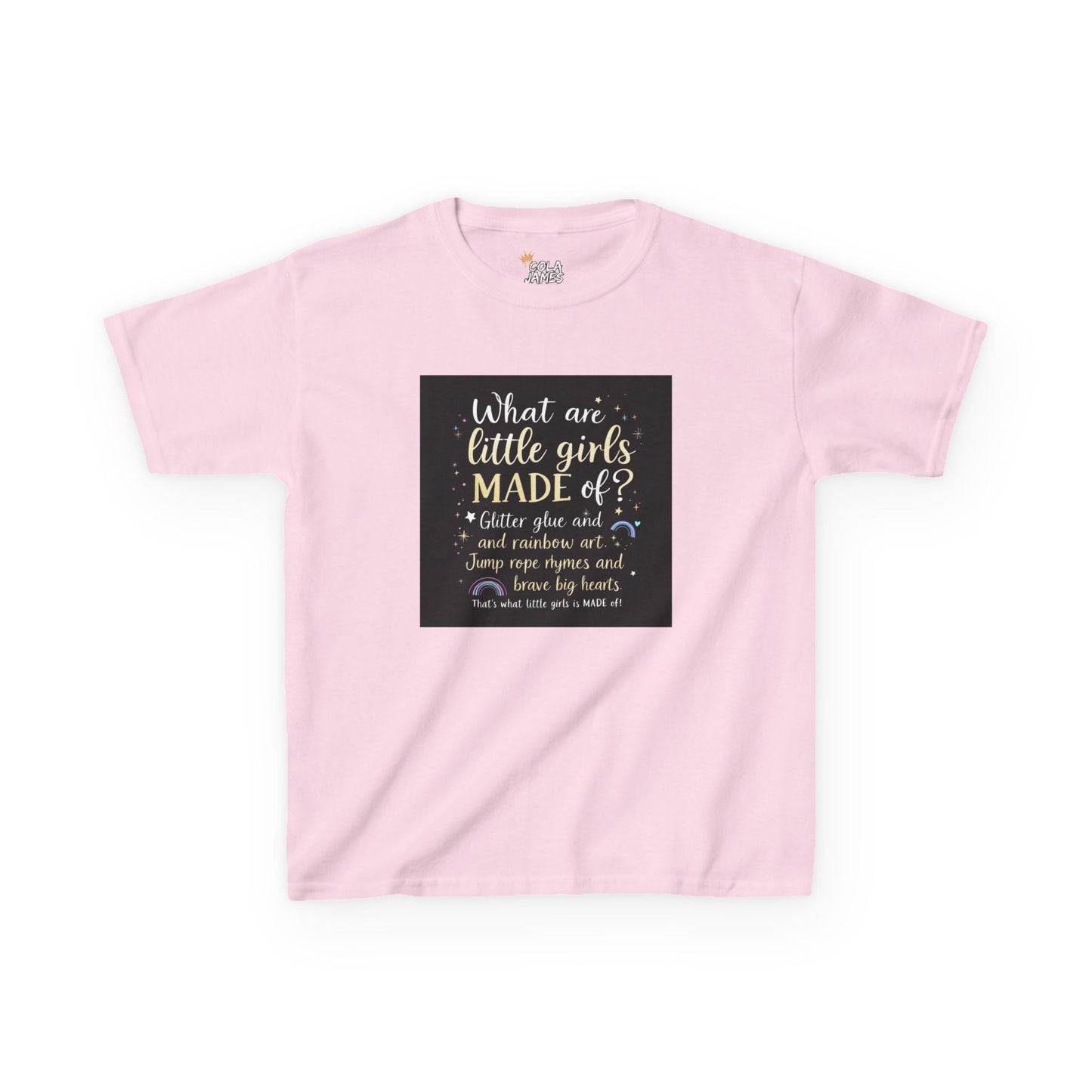 Kids Quote Tee - What are little girls MADE of?, Birthday Gift, Cute Kids Shirt, Fun Summer Wear, Inspirational Kids Clothing