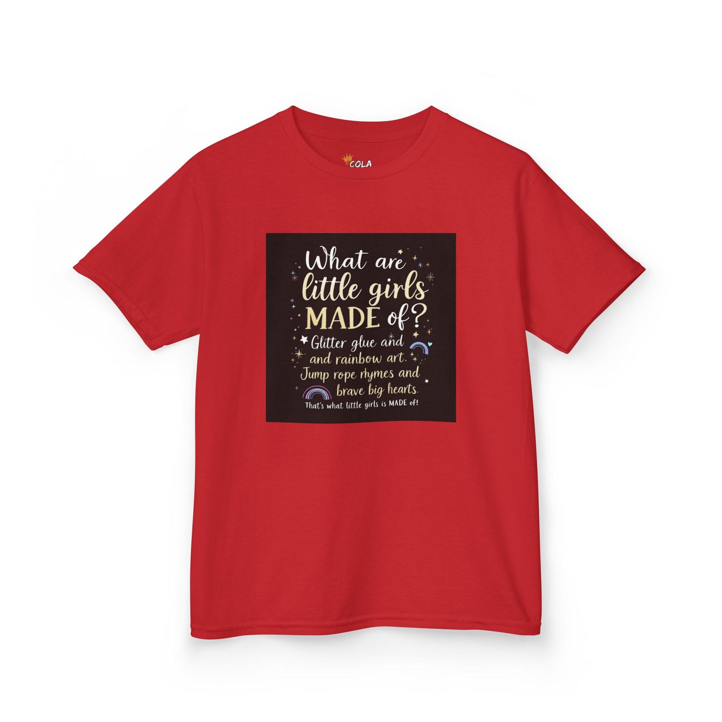 Kids Quote Tee - What are little girls MADE of?, Birthday Gift, Cute Kids Shirt, Fun Summer Wear, Inspirational Kids Clothing