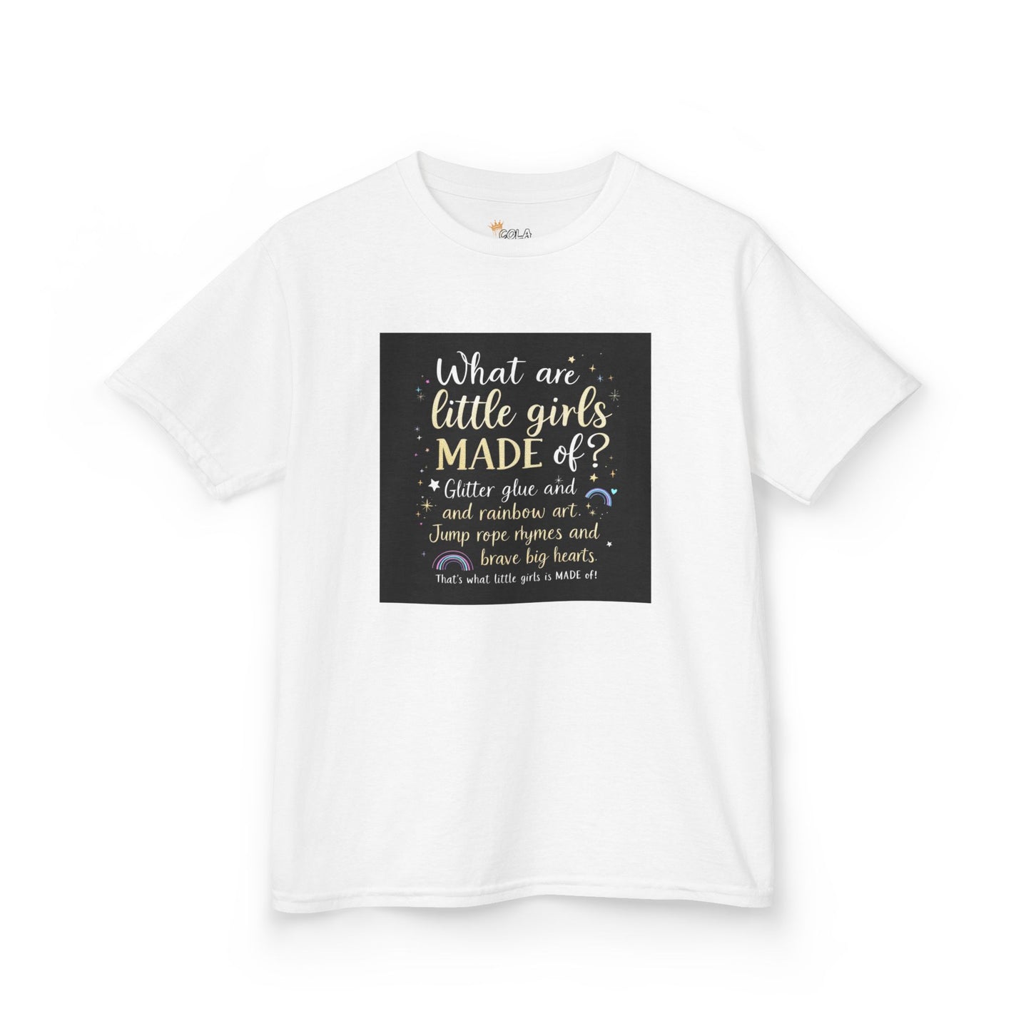 Kids Quote Tee - What are little girls MADE of?, Birthday Gift, Cute Kids Shirt, Fun Summer Wear, Inspirational Kids Clothing