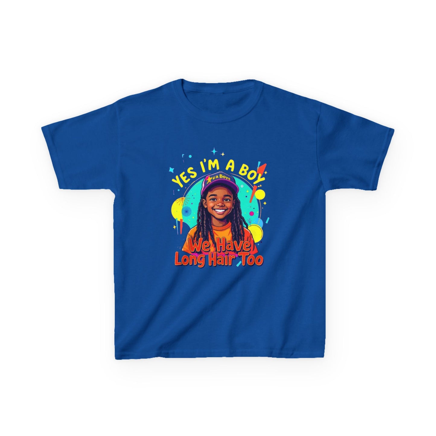Kids Heavy Cotton™ Tee with Fun Hair Message, Boys T-Shirt, Playful Kids Apparel, Unique Children’s Gift, Birthday Present, Casual Wear