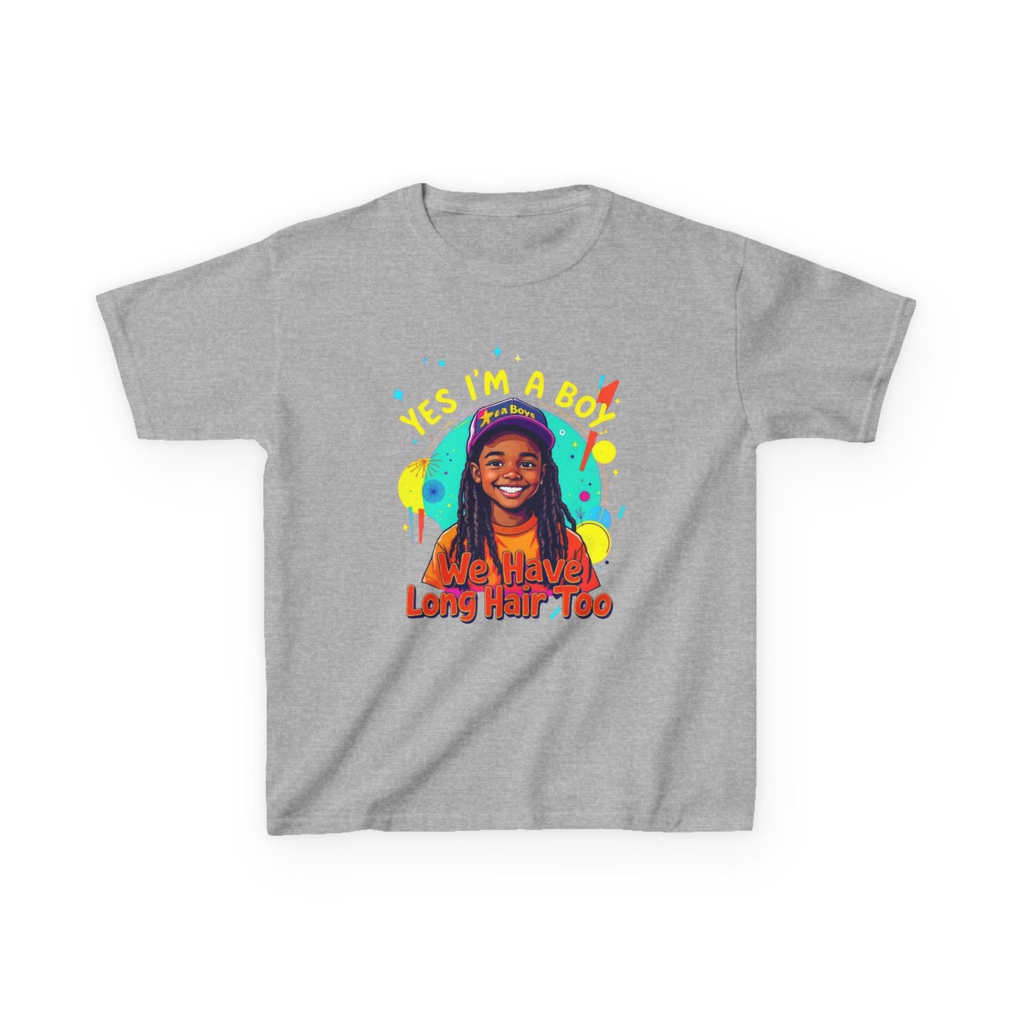 Kids Heavy Cotton™ Tee with Fun Hair Message, Boys T-Shirt, Playful Kids Apparel, Unique Children’s Gift, Birthday Present, Casual Wear