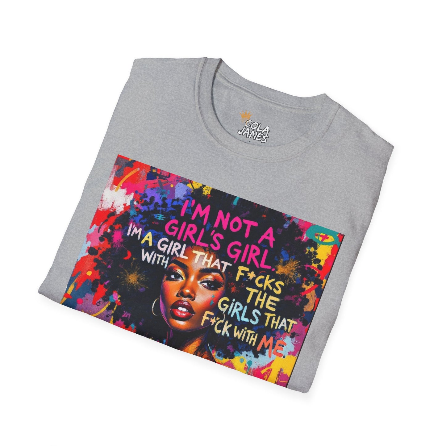Colorful Empowerment T-Shirt for Bold Women, Inspirational Tee, Fashionable Gift, Self-Expression, Statement Apparel