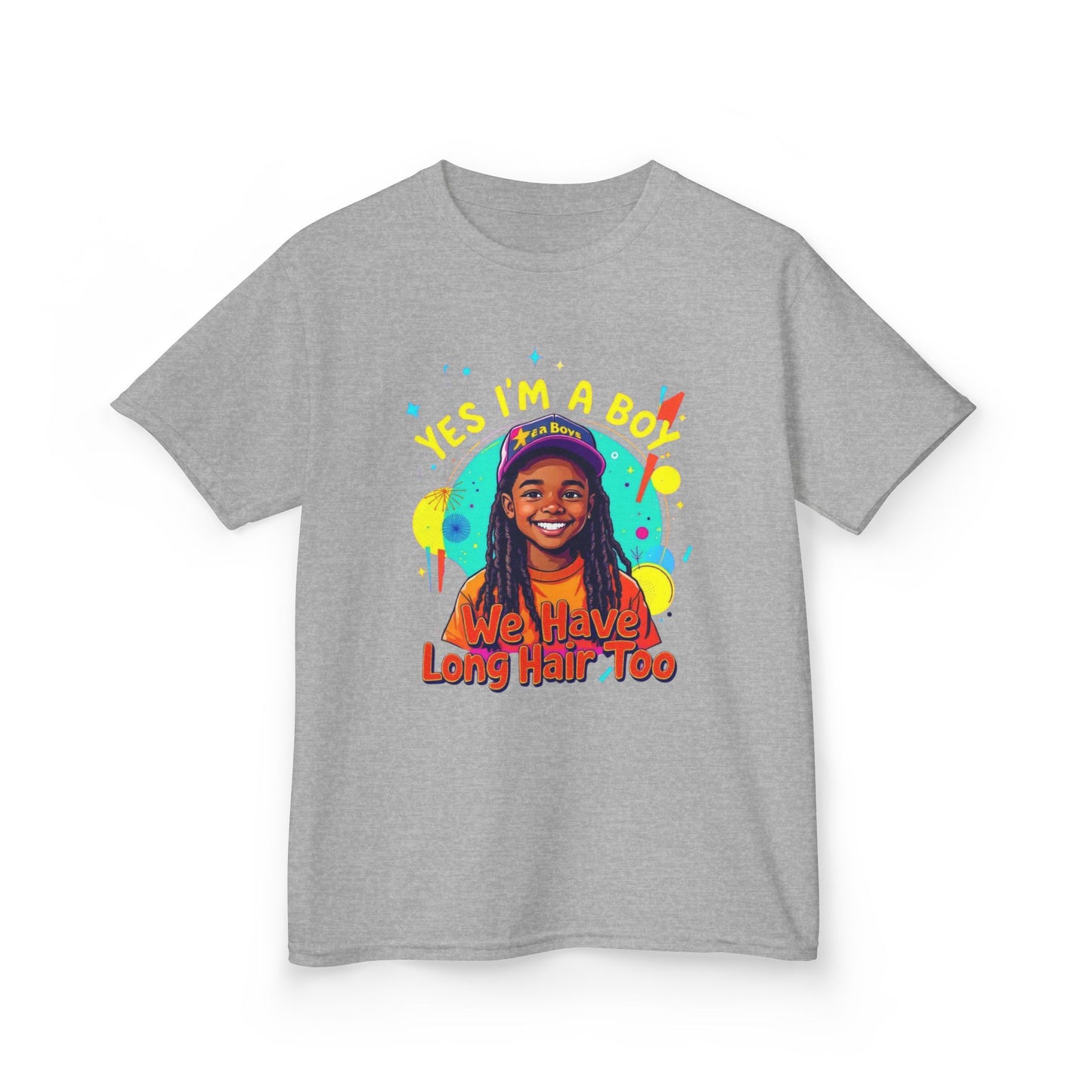 Kids Heavy Cotton™ Tee with Fun Hair Message, Boys T-Shirt, Playful Kids Apparel, Unique Children’s Gift, Birthday Present, Casual Wear