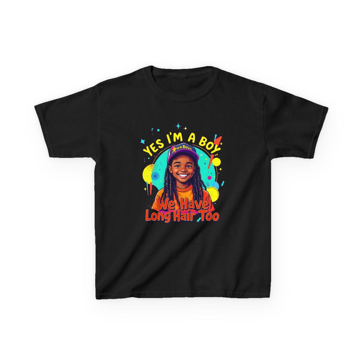 Kids Heavy Cotton™ Tee with Fun Hair Message, Boys T-Shirt, Playful Kids Apparel, Unique Children’s Gift, Birthday Present, Casual Wear