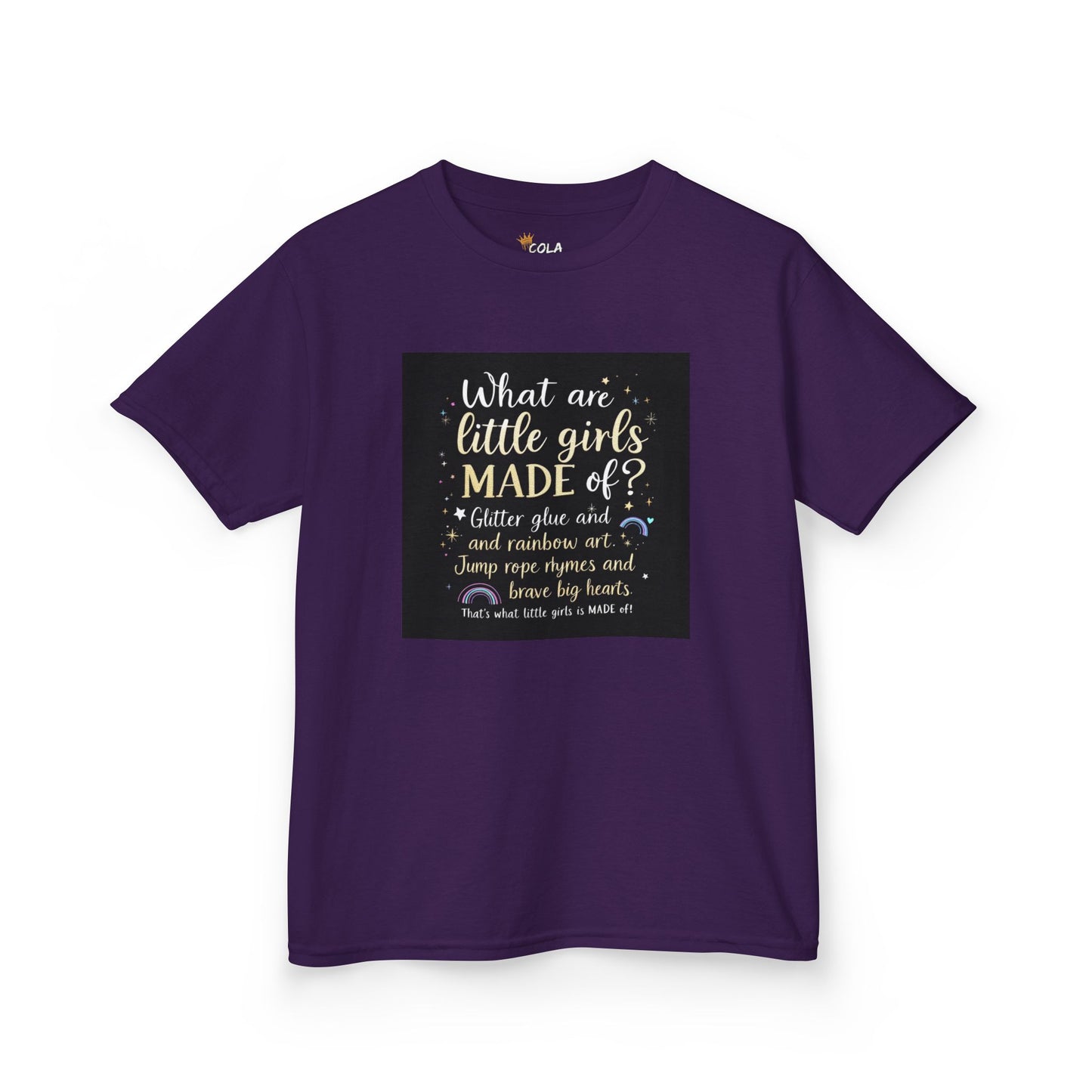 Kids Quote Tee - What are little girls MADE of?, Birthday Gift, Cute Kids Shirt, Fun Summer Wear, Inspirational Kids Clothing