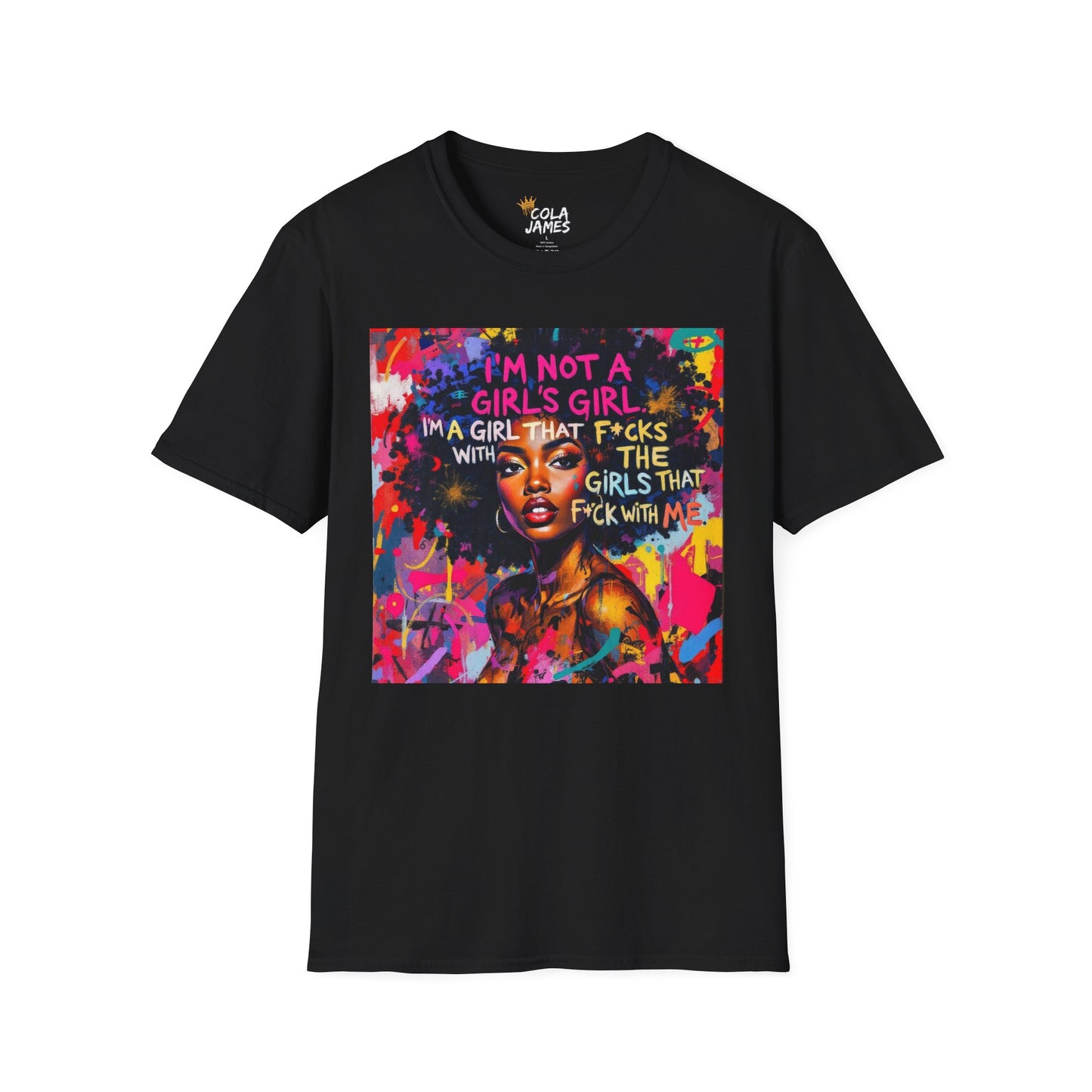 Colorful Empowerment T-Shirt for Bold Women, Inspirational Tee, Fashionable Gift, Self-Expression, Statement Apparel