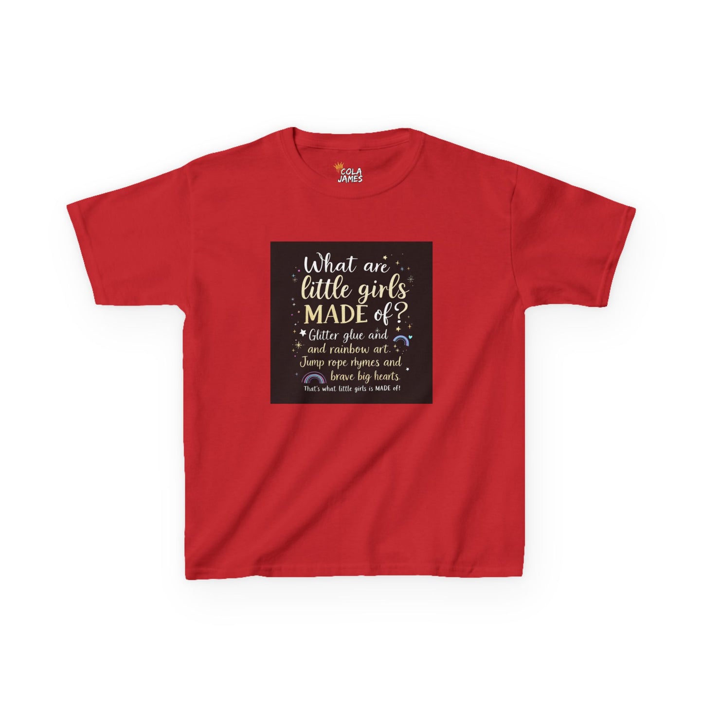 Kids Quote Tee - What are little girls MADE of?, Birthday Gift, Cute Kids Shirt, Fun Summer Wear, Inspirational Kids Clothing