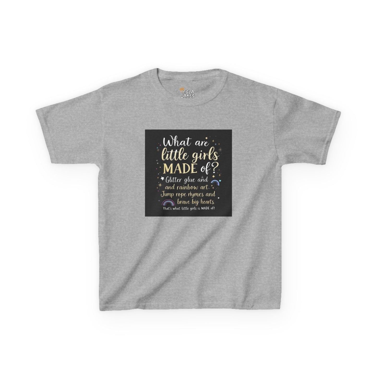 Kids Quote Tee - What are little girls MADE of?, Birthday Gift, Cute Kids Shirt, Fun Summer Wear, Inspirational Kids Clothing