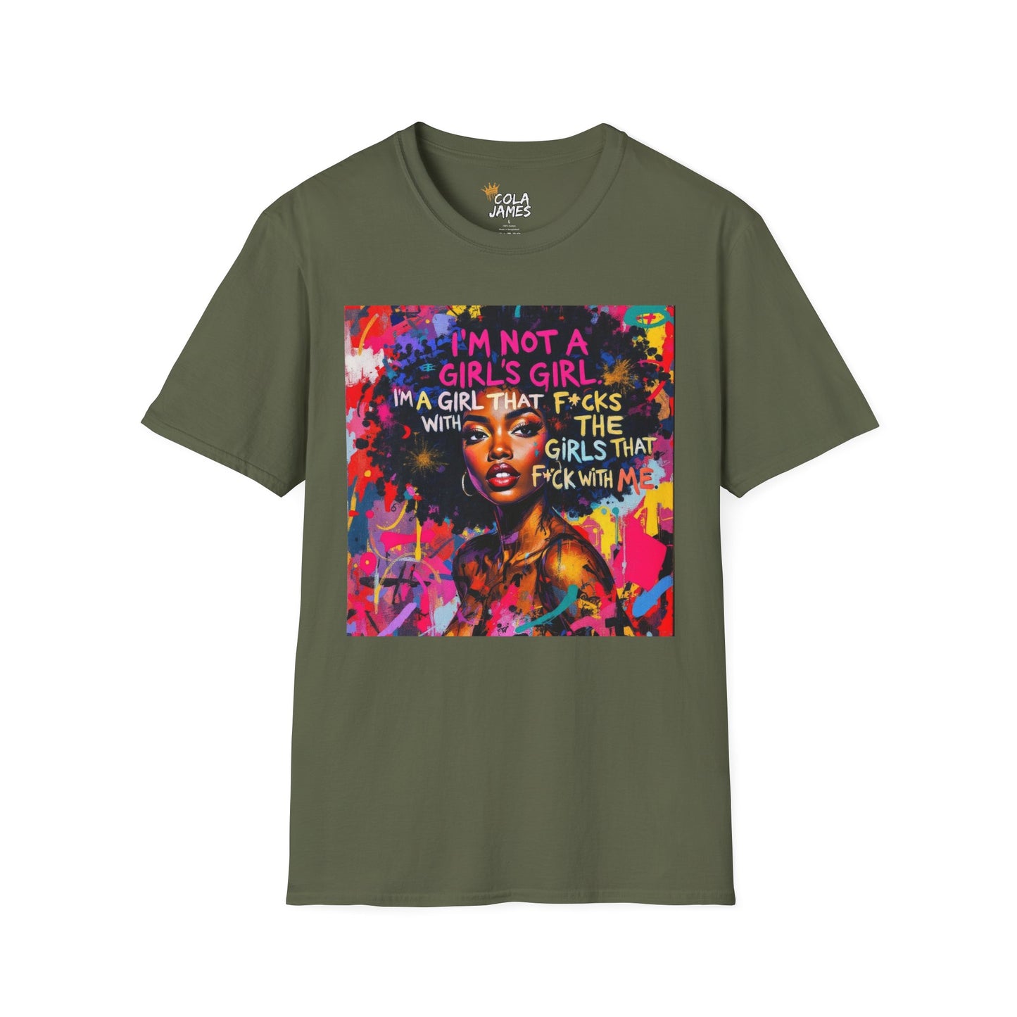 Colorful Empowerment T-Shirt for Bold Women, Inspirational Tee, Fashionable Gift, Self-Expression, Statement Apparel