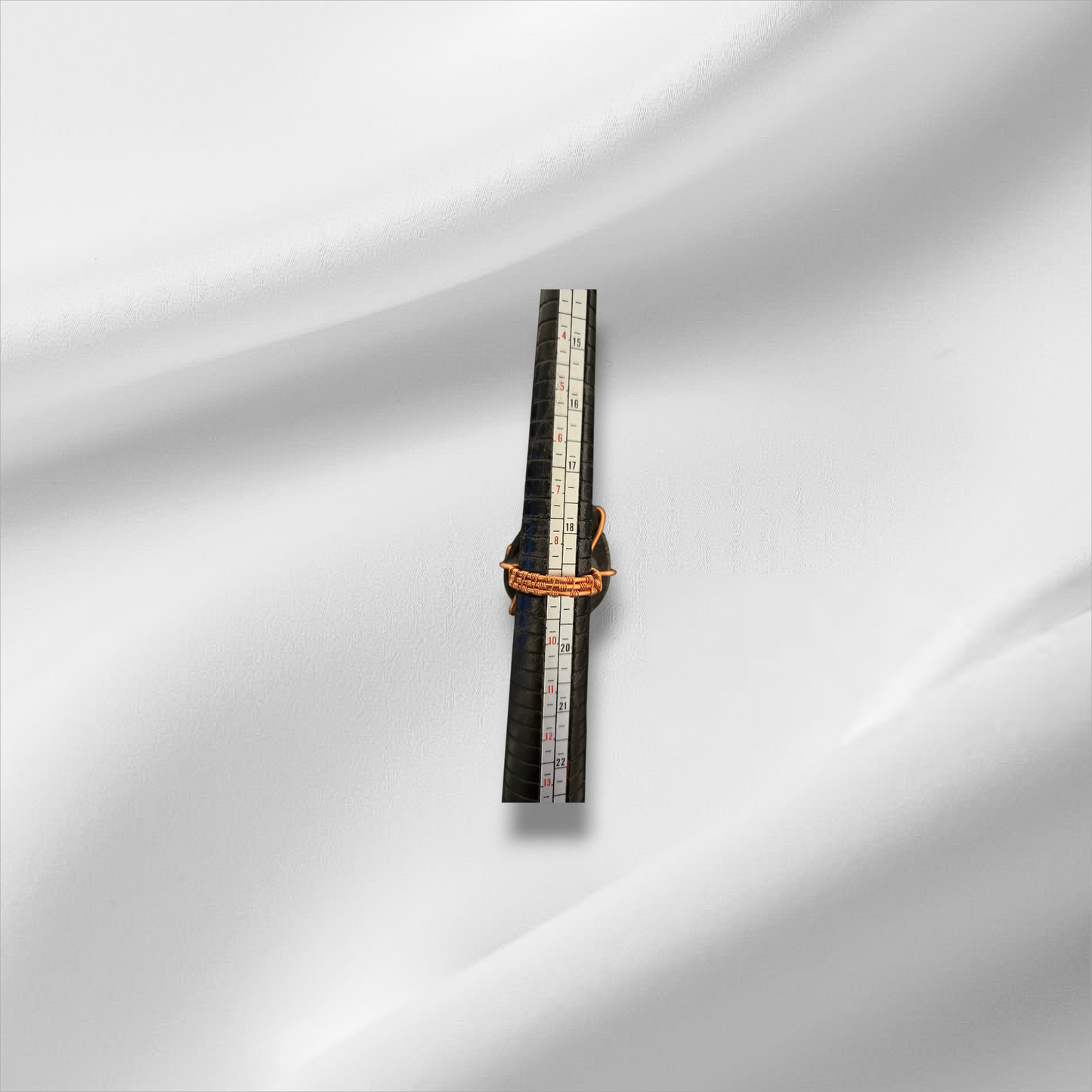 One of One Blue Agate Oval Ring | Handmade Natural Crystal Jewelry | Size 8