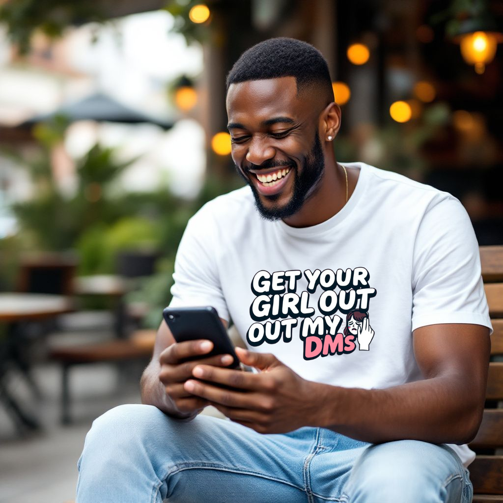Funny Unisex T-Shirt - "Get Your Girl Out of My DMs" - Casual Gift for Friends