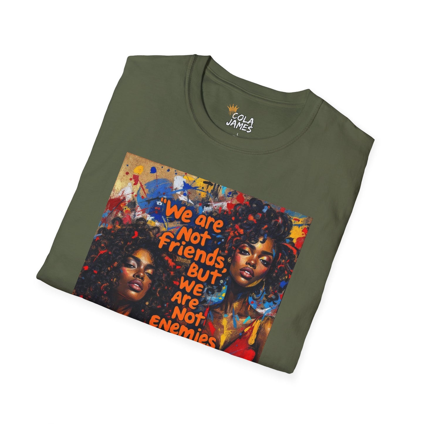 Abstract Art Unisex T-Shirt - Not Friends, Not Enemies Design