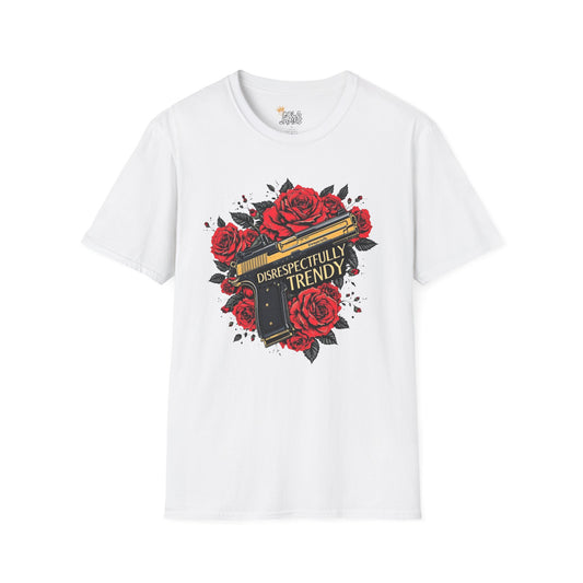 Trendy Floral Graphic Tee - Unisex Softstyle T-Shirt, Casual Wear, Gift for Friends, Birthday Present, Streetwear Style