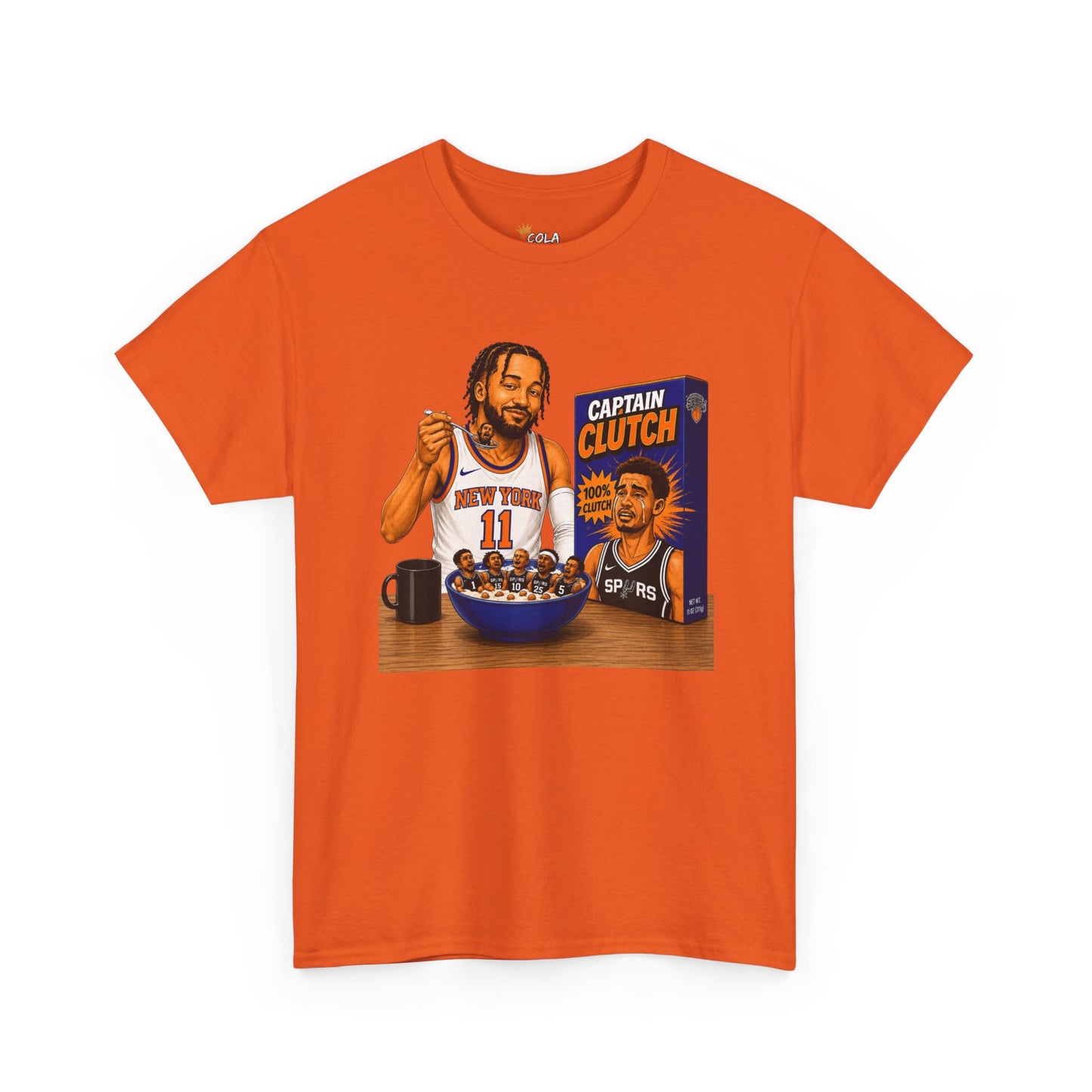 Jalen Brunson Knicks Tee — "Eating Up the Spurs" Basketball Fan Shirt