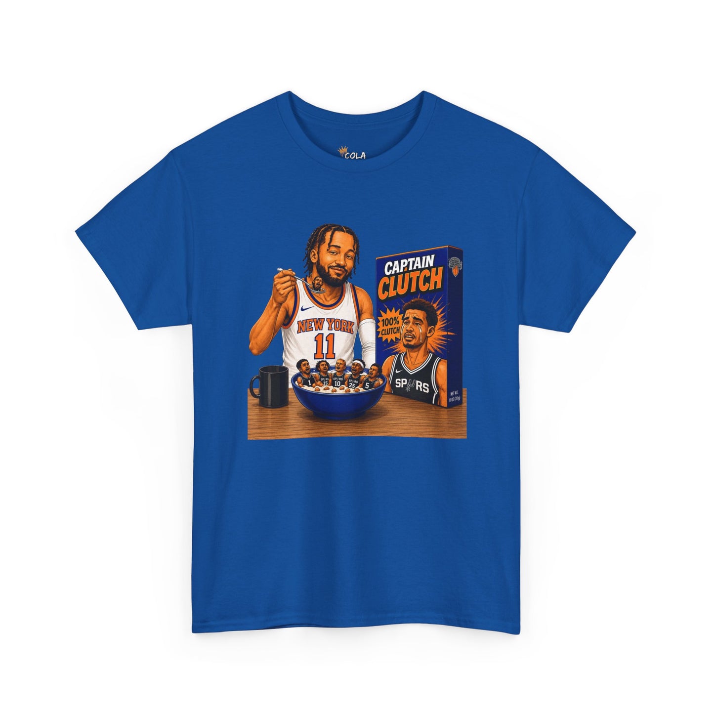 Jalen Brunson Knicks Tee — "Eating Up the Spurs" Basketball Fan Shirt