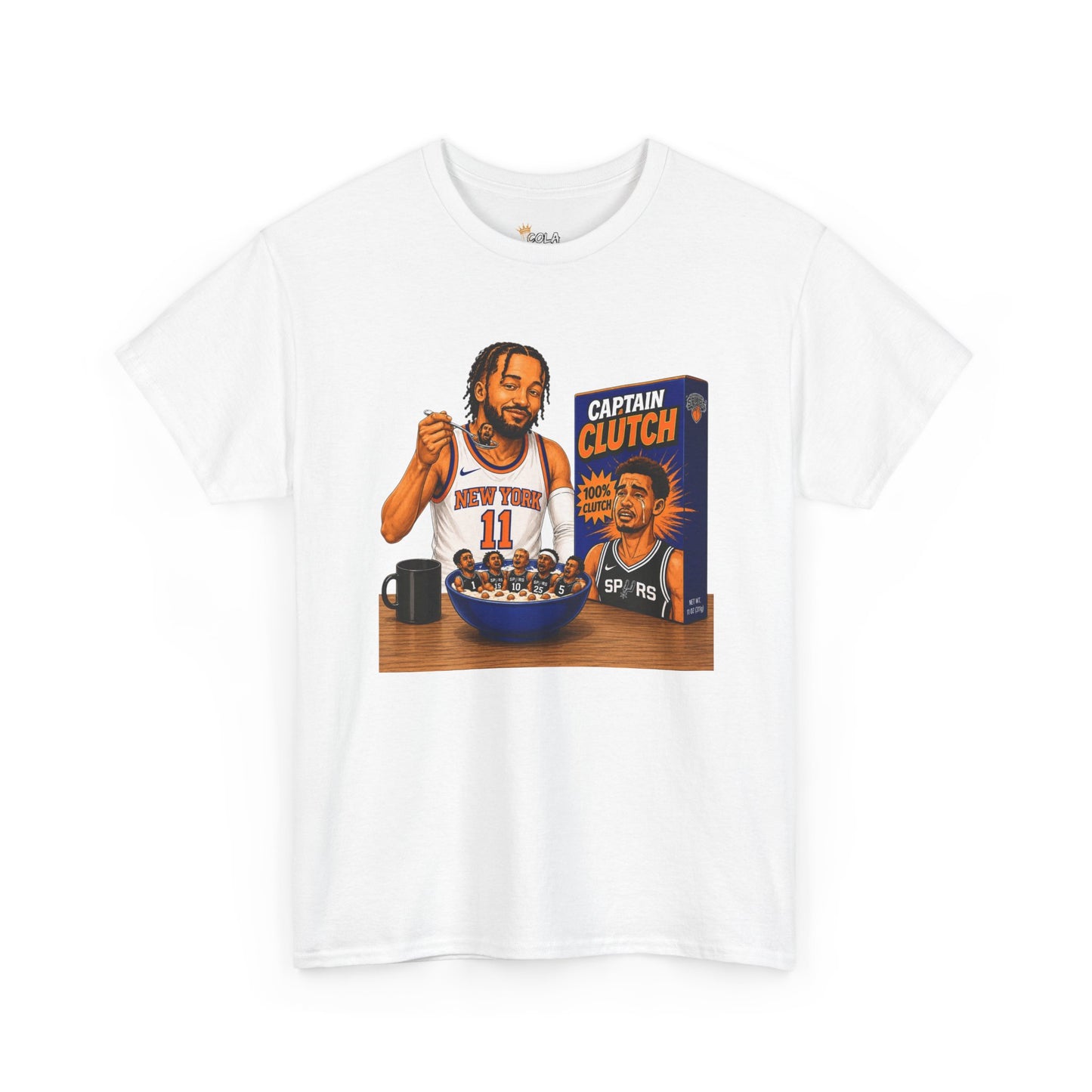 Jalen Brunson Knicks Tee — "Eating Up the Spurs" Basketball Fan Shirt
