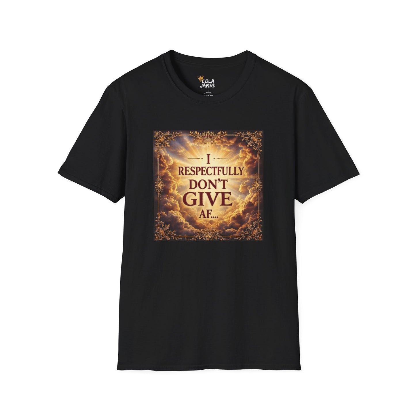 Respectfully Don't Give AF T-Shirt, Funny Graphic Tee, Unisex Casual Wear, Gift for Sarcastic Friends, Statement Fashion