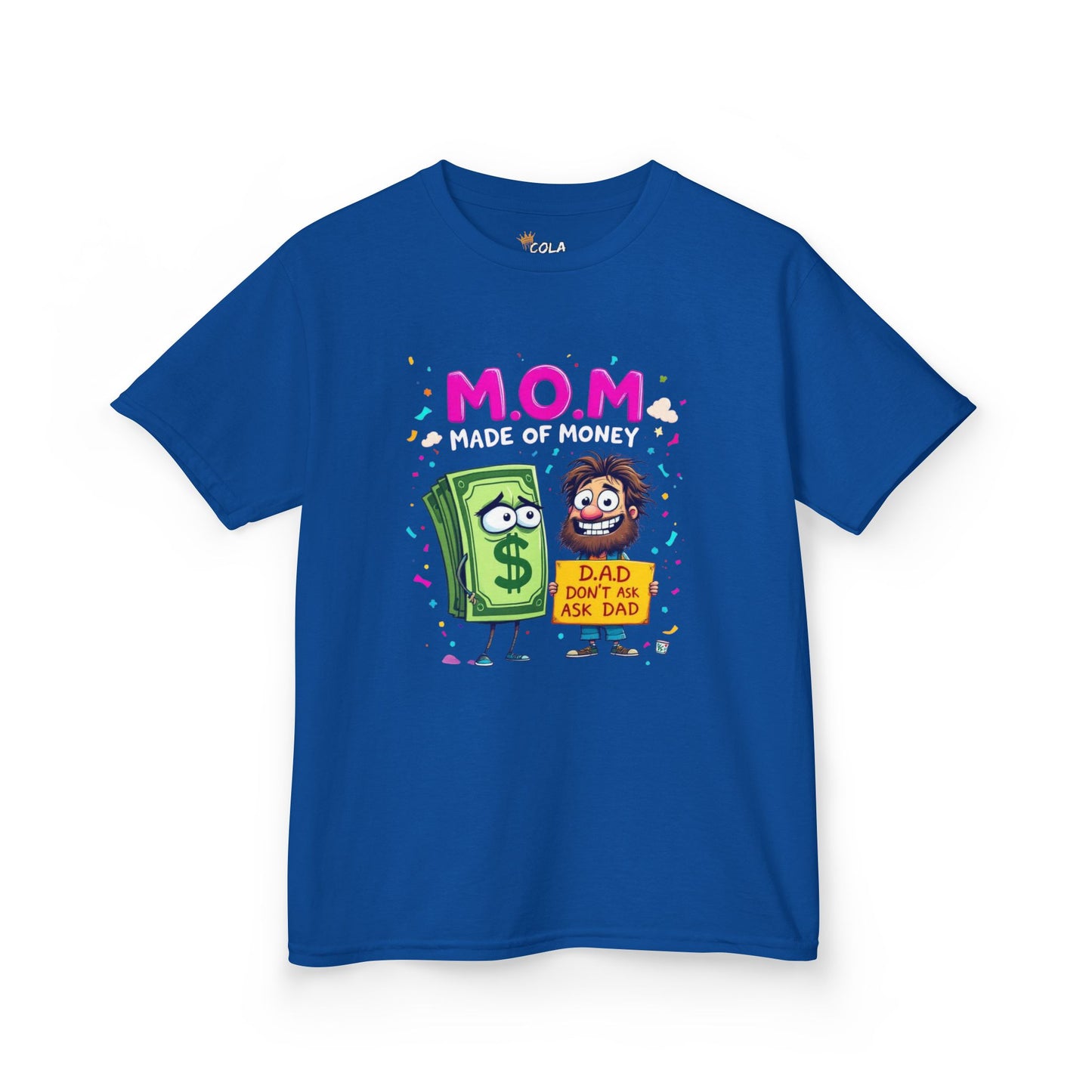 Kids Fun Graphic Tee, Made of Money T-Shirt, Mom Gift Tee, Birthday Party Shirt, Budget-Friendly Style