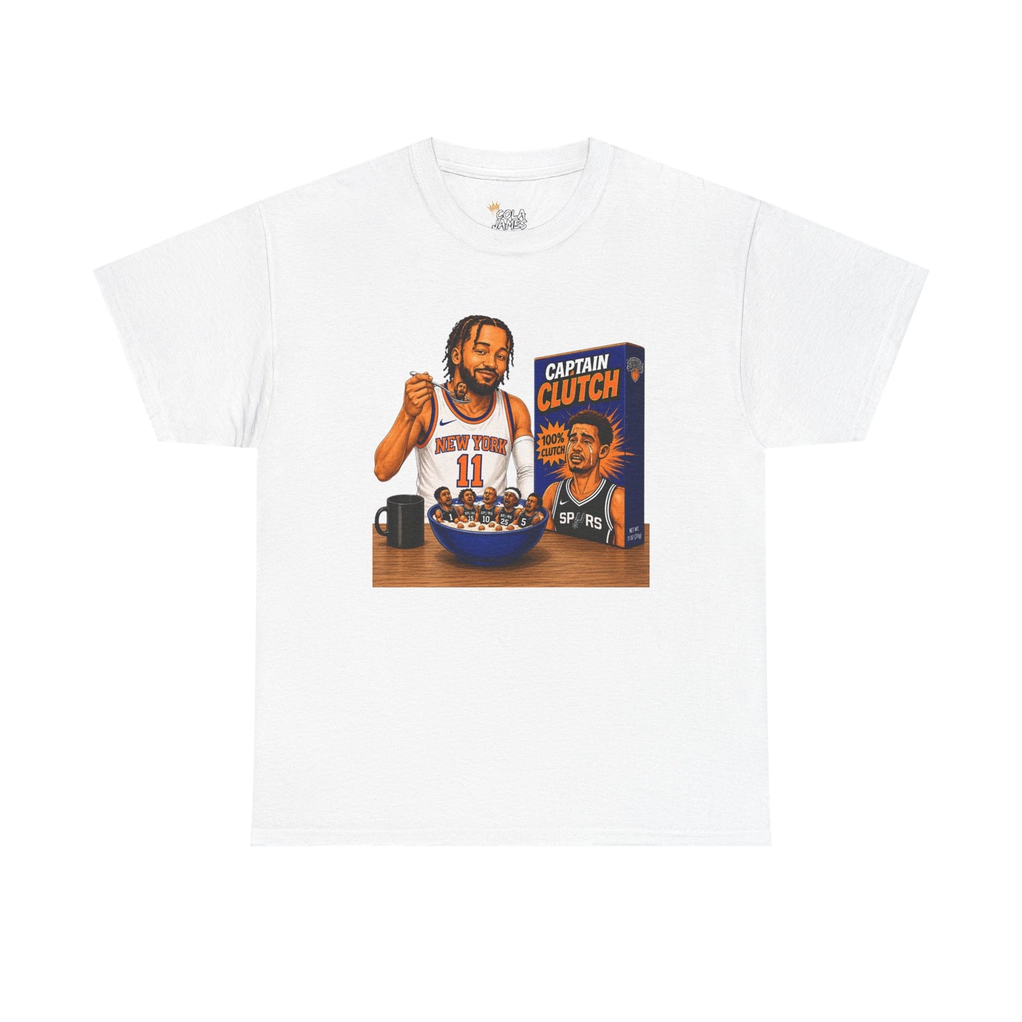 Jalen Brunson Knicks Tee — "Eating Up the Spurs" Basketball Fan Shirt