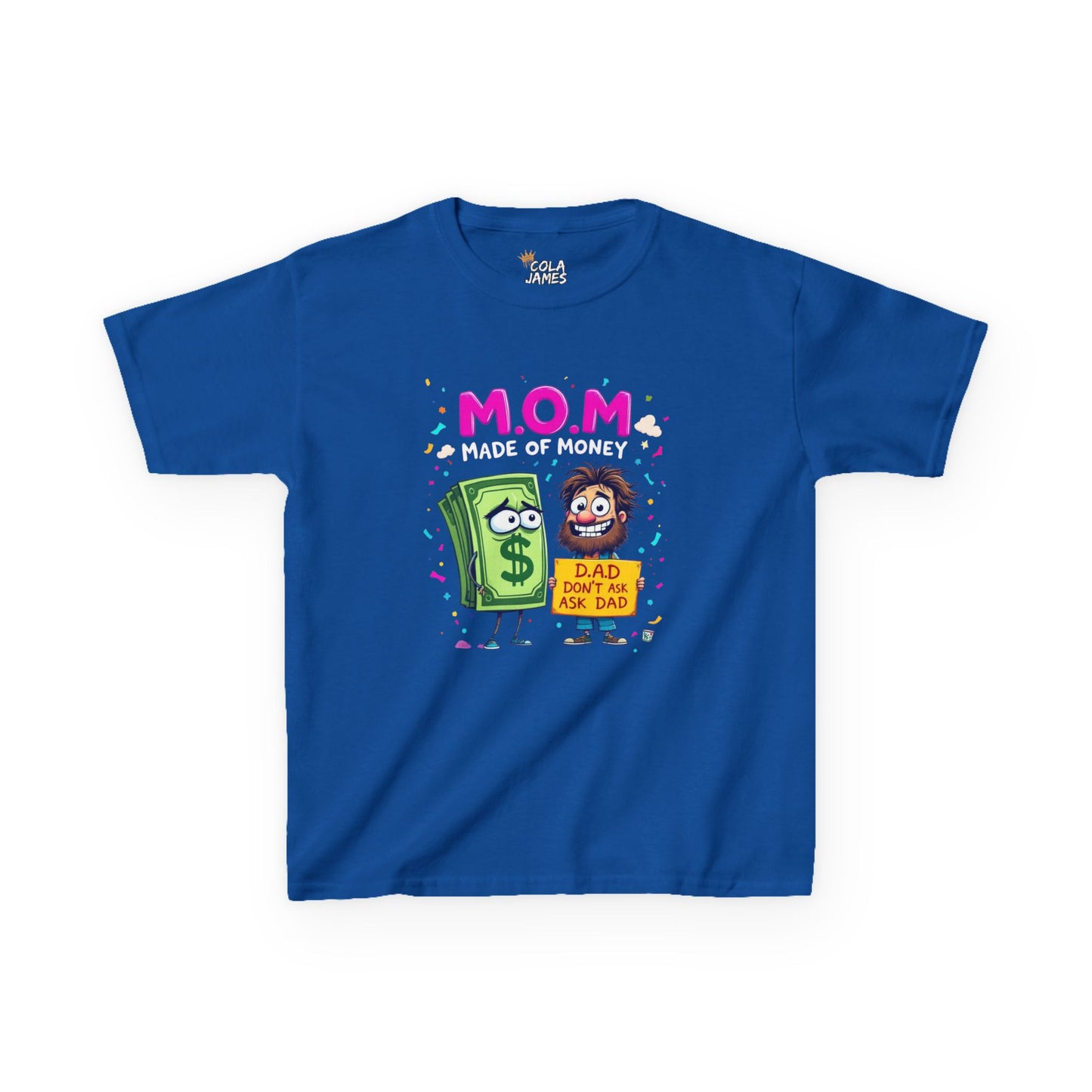 Kids Fun Graphic Tee, Made of Money T-Shirt, Mom Gift Tee, Birthday Party Shirt, Budget-Friendly Style