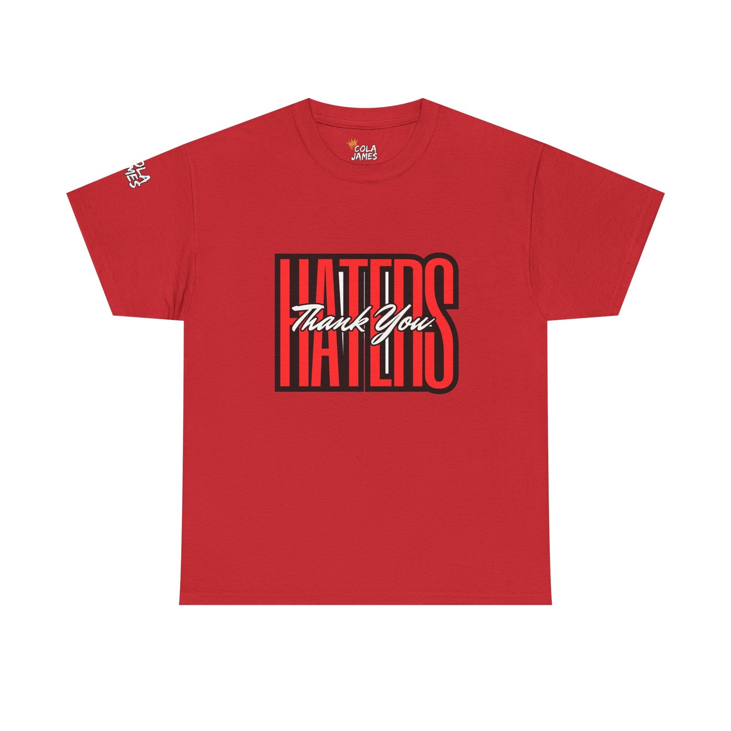 Unisex Heavy Cotton Tee - 'Haters Thank You' Motivational Shirt