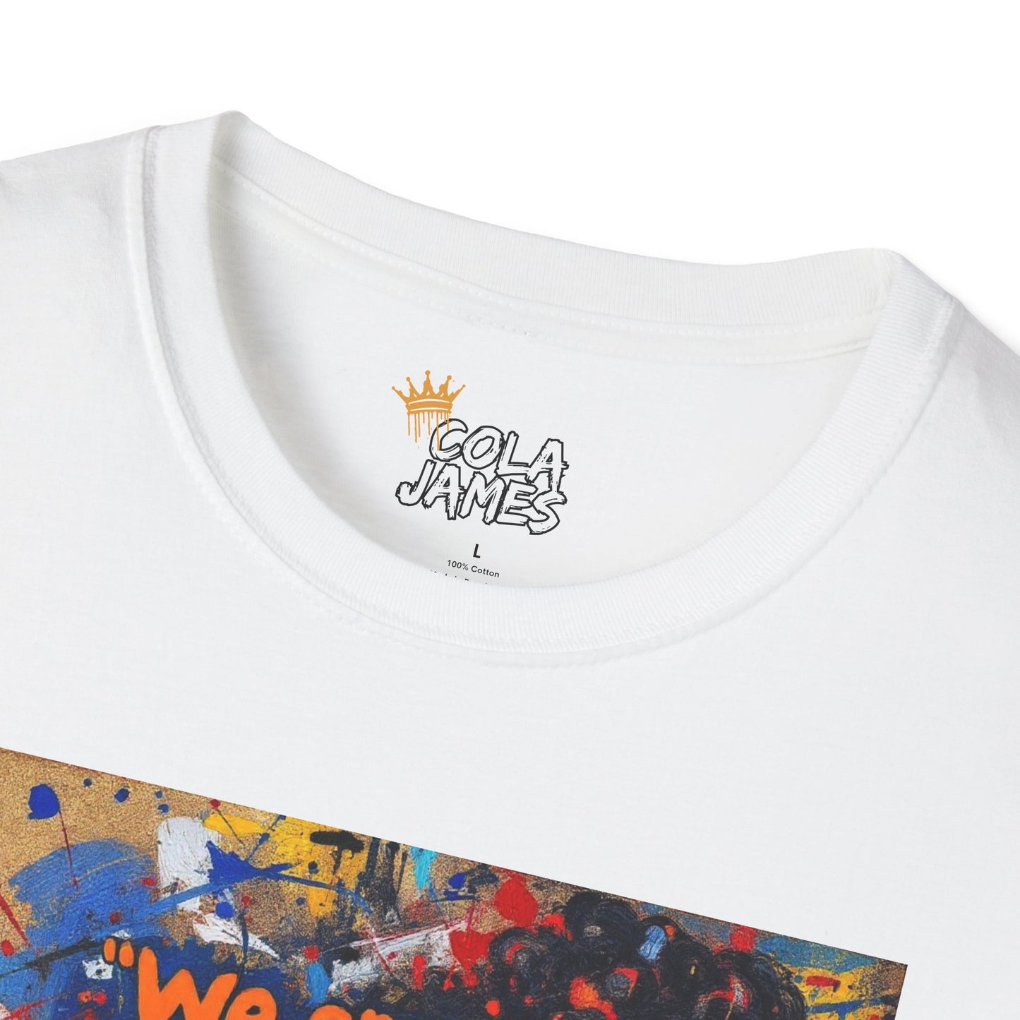 Abstract Art Unisex T-Shirt - Not Friends, Not Enemies Design