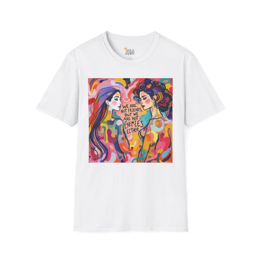 Vibrant Graphic T-Shirt - Celebrate Friendship, Inspirational Art Tee, Gift for Her, Colorful Women’s Tee, Casual Everyday Wear