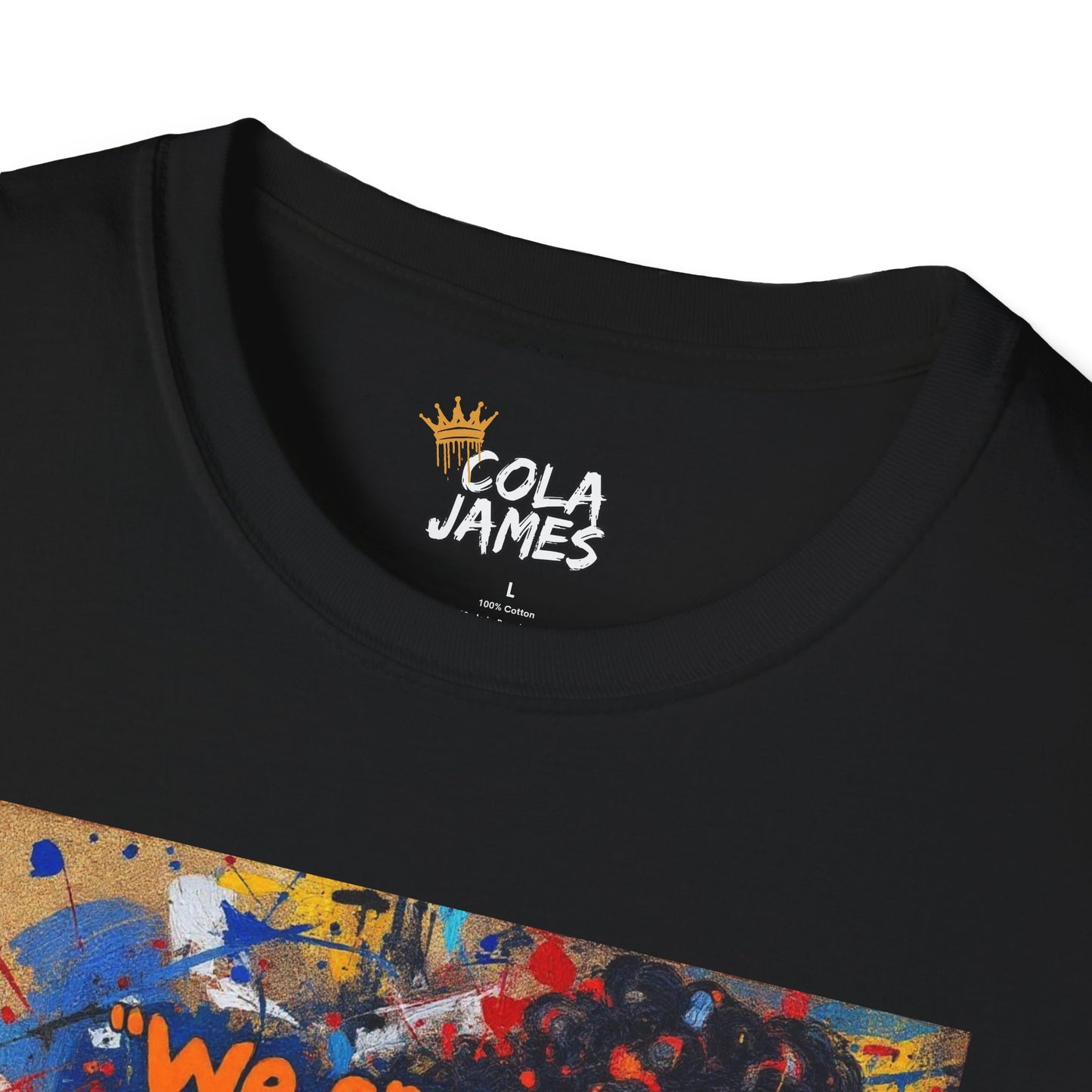 Abstract Art Unisex T-Shirt - Not Friends, Not Enemies Design
