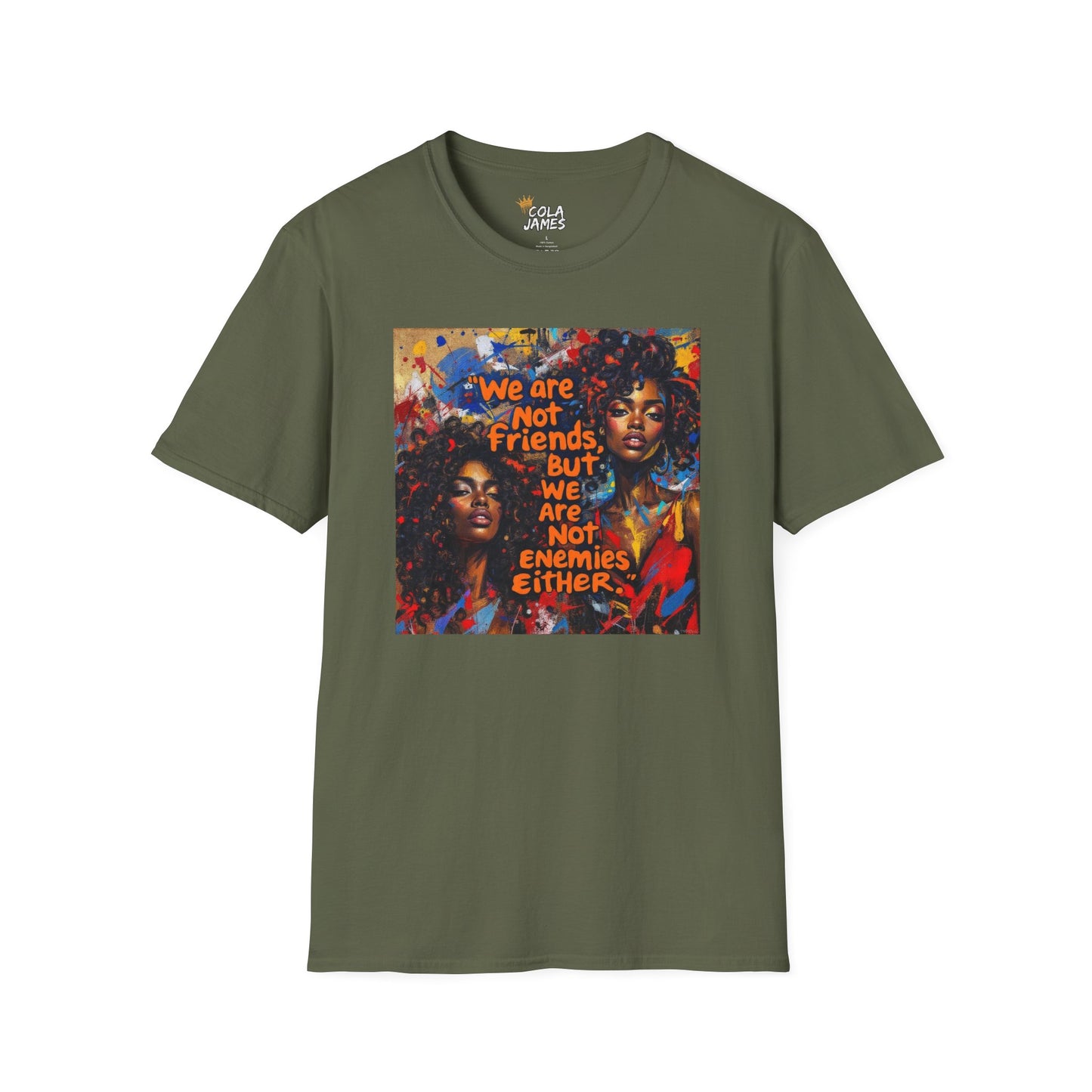 Abstract Art Unisex T-Shirt - Not Friends, Not Enemies Design
