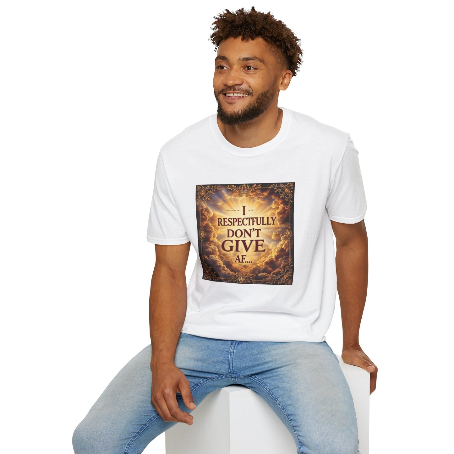 Respectfully Don't Give AF T-Shirt, Funny Graphic Tee, Unisex Casual Wear, Gift for Sarcastic Friends, Statement Fashion