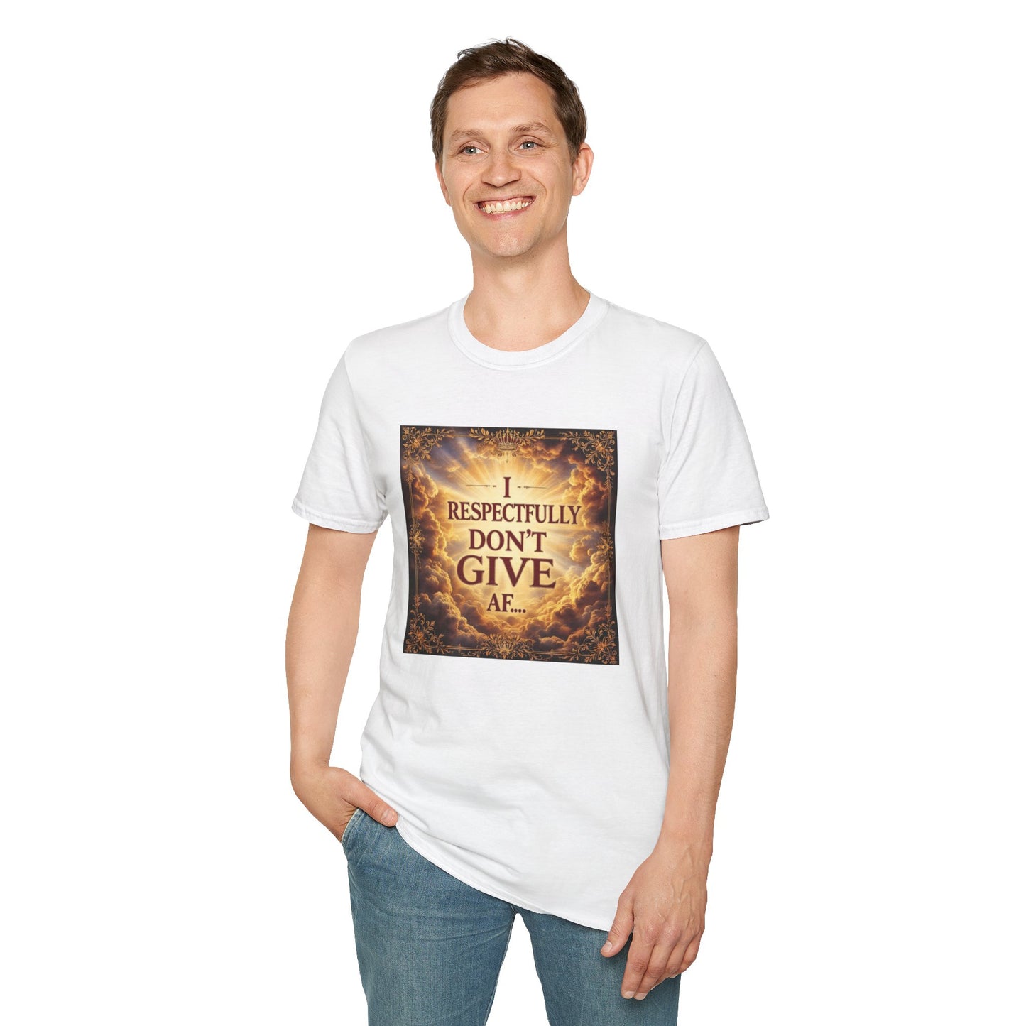 Respectfully Don't Give AF T-Shirt, Funny Graphic Tee, Unisex Casual Wear, Gift for Sarcastic Friends, Statement Fashion
