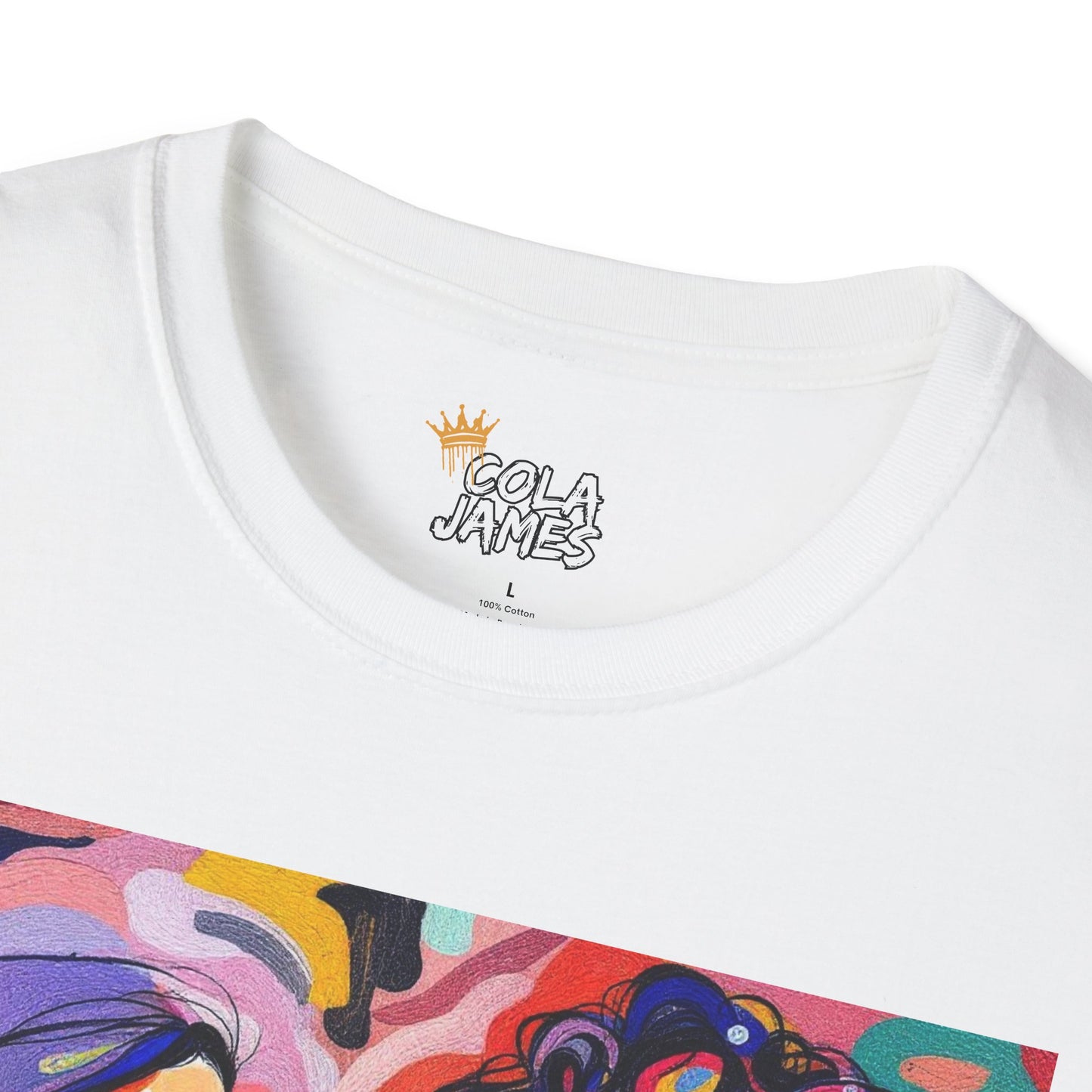 Vibrant Graphic T-Shirt - Celebrate Friendship, Inspirational Art Tee, Gift for Her, Colorful Women’s Tee, Casual Everyday Wear