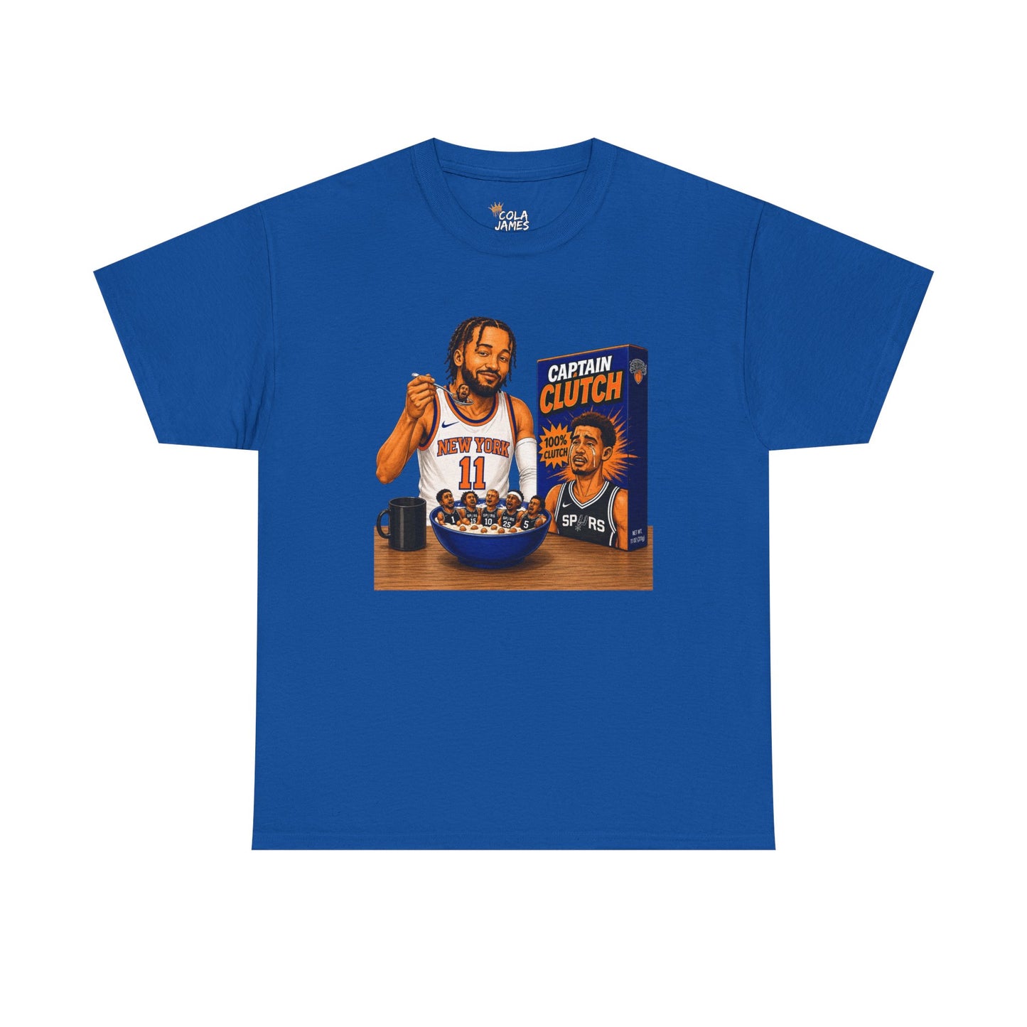Jalen Brunson Knicks Tee — "Eating Up the Spurs" Basketball Fan Shirt