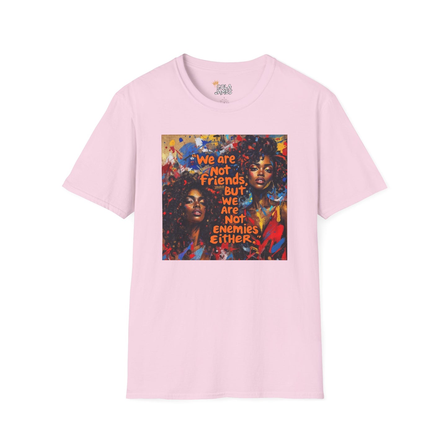Abstract Art Unisex T-Shirt - Not Friends, Not Enemies Design