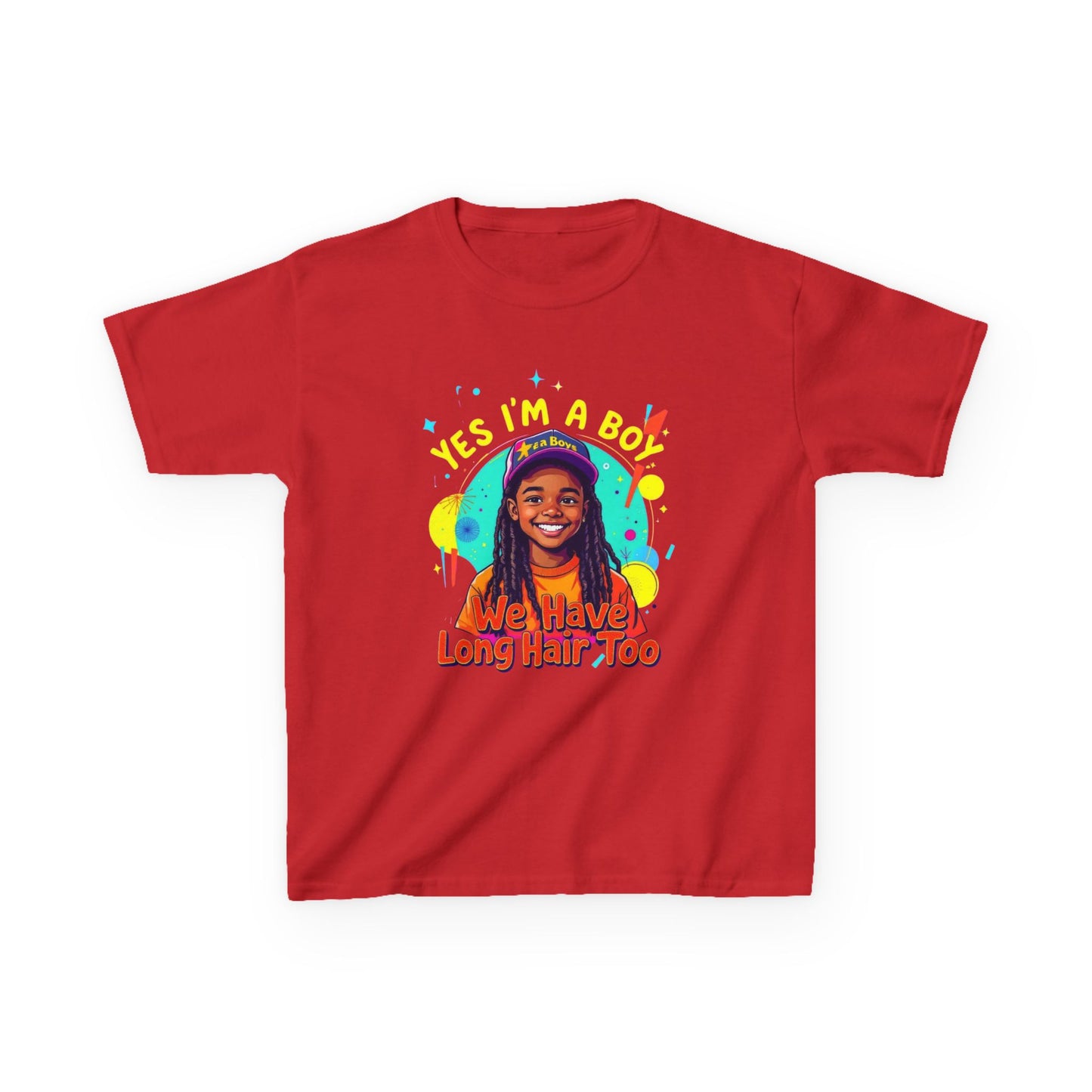 Kids Heavy Cotton™ Tee with Fun Hair Message, Boys T-Shirt, Playful Kids Apparel, Unique Children’s Gift, Birthday Present, Casual Wear