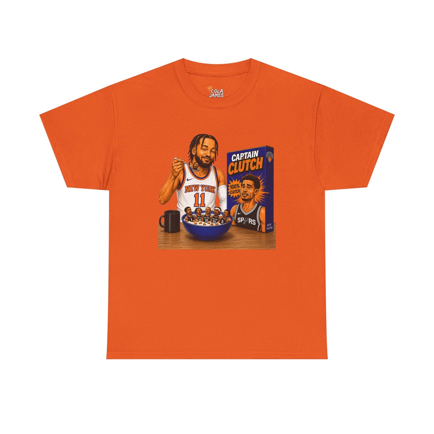 Jalen Brunson Knicks Tee — "Eating Up the Spurs" Basketball Fan Shirt