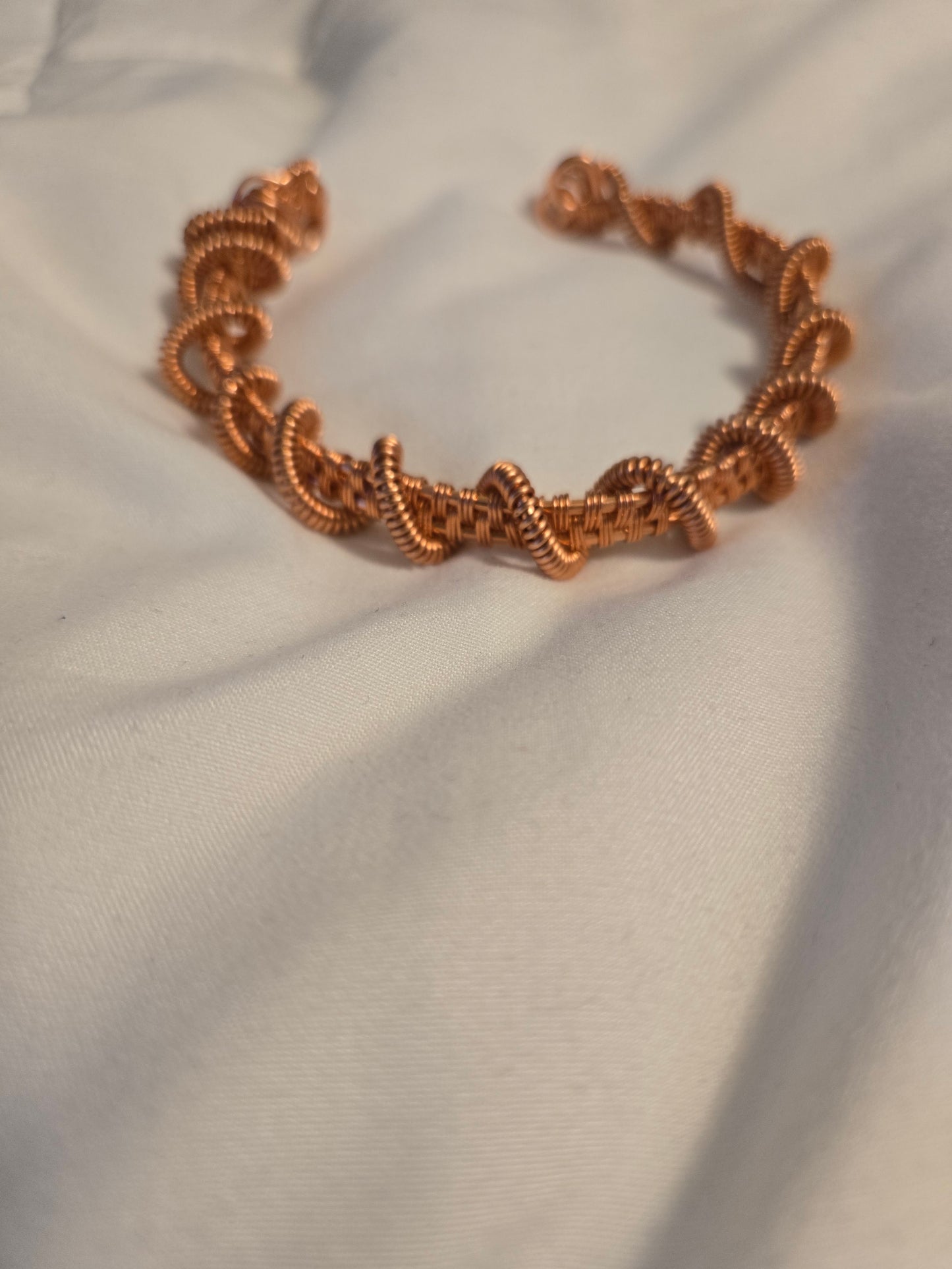 Copper wire-wrapped Bracelet