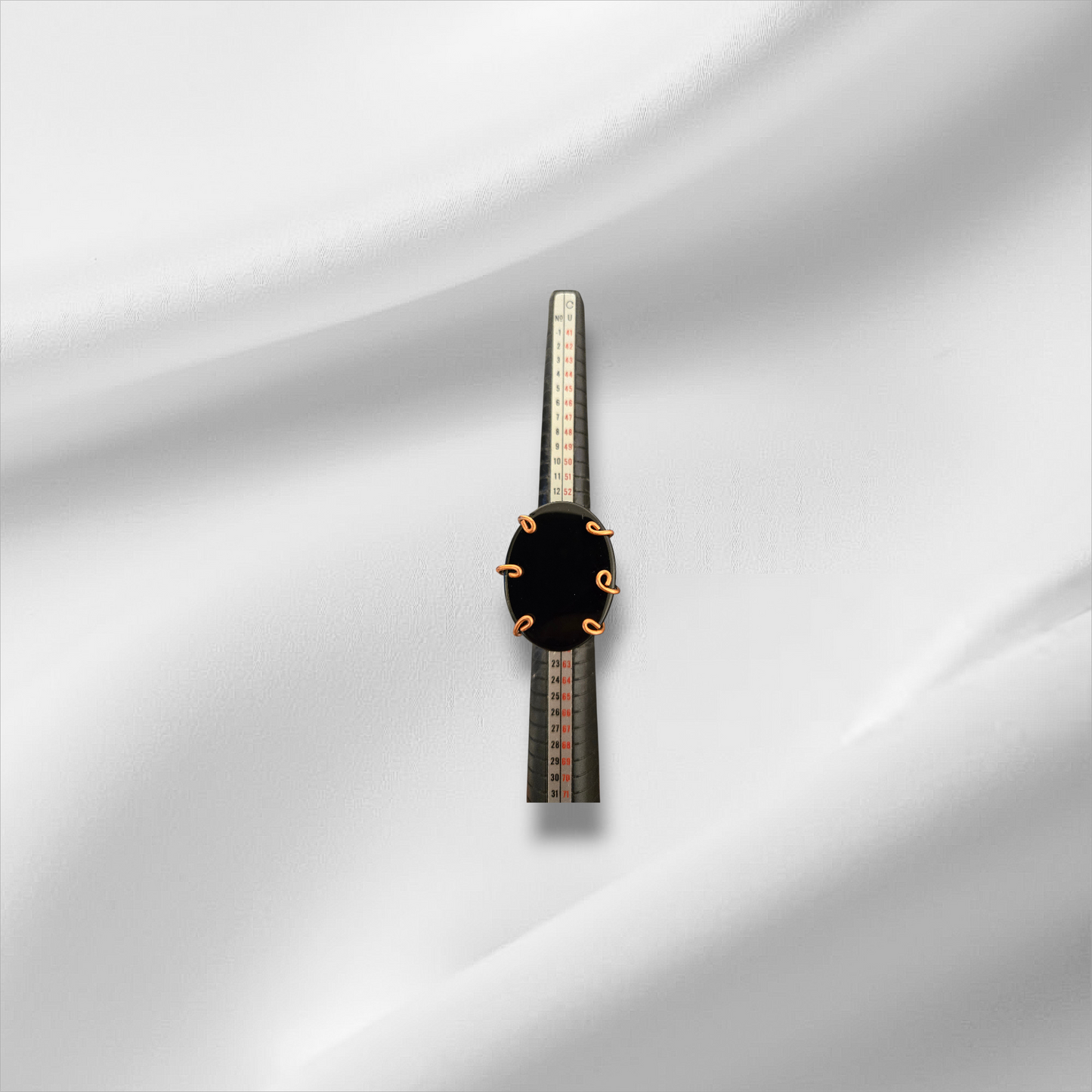 One of One Obsidian Black Mirror Ring | Handmade Protection Crystal Jewelry | Size 8