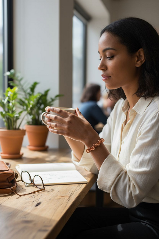 Copper wire-wrapped Bracelet