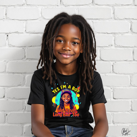 Kids Heavy Cotton™ Tee with Fun Hair Message, Boys T-Shirt, Playful Kids Apparel, Unique Children’s Gift, Birthday Present, Casual Wear
