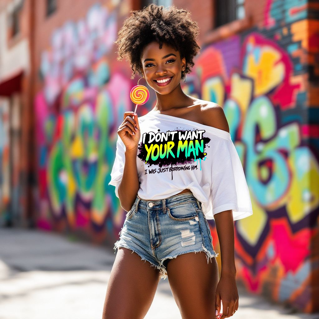 Funny Unisex Softstyle T-Shirt - "I Don't Want Your Man" Statement Tee